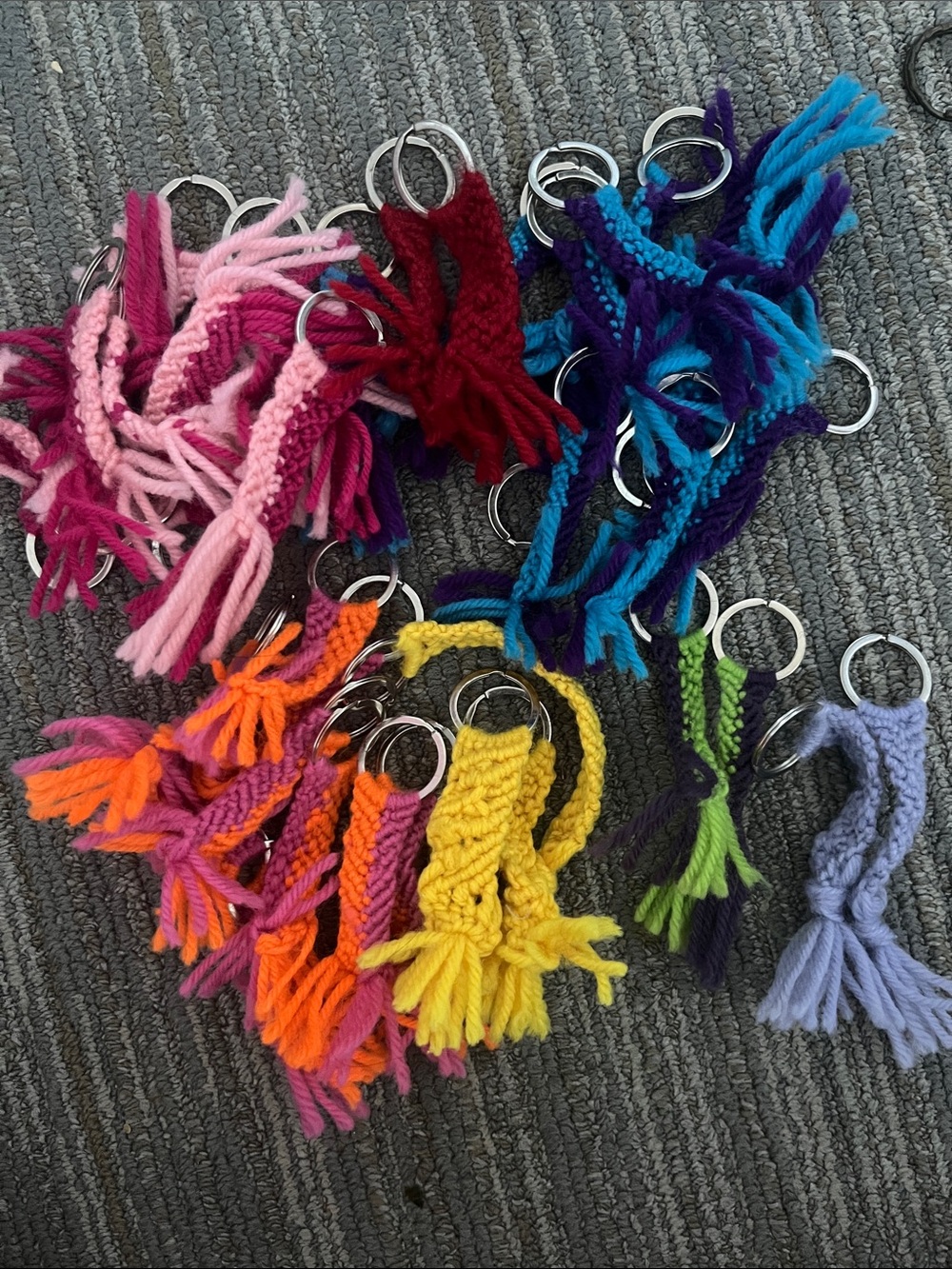 Handmade Colorful Yarn Fishtail Tassel Keychain - Free W/ Bundle